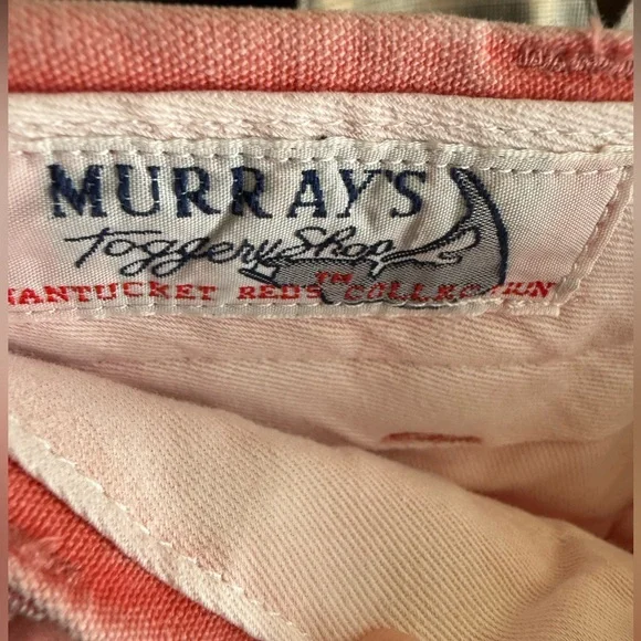 Murray’s Toggery Shop Nantucket size 35x 32 men’s Red Cotton Chino Pants Faded - Picture 3 of 16
